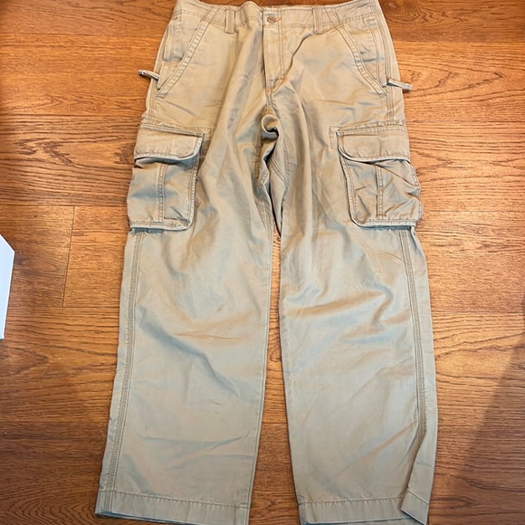 L.L. Bean Pants Llbean Cargo Pants Khaki 34x3 Poshmark